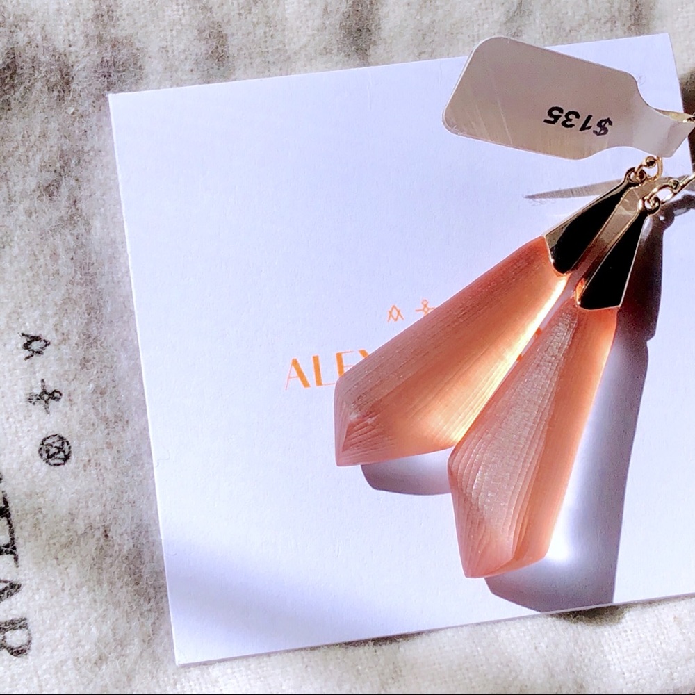 Alexis Bittar Orange/Melon Sherbert Lucite Gems